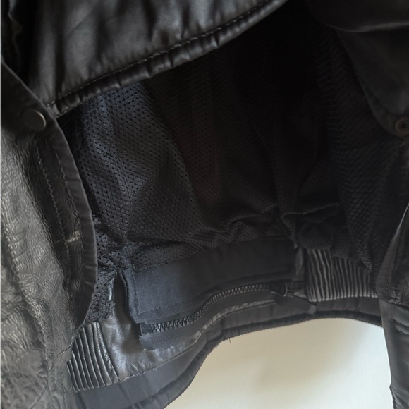 Vintage Genuine Leather Riding Motorcycle Jacket - Black - Size 40/US 6 *RARE* - Picture 4 of 5